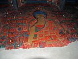 Lo Manthang Thubchen 07 Main Assembly Hall Painting Of Buddha On Left Wall